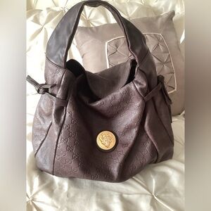 Gucci vintage brown hobo bag